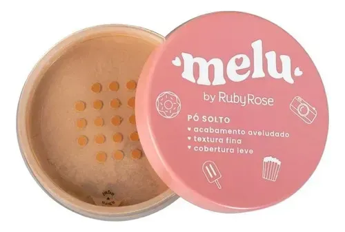 Pó Facial Solto Melu Ruby Rose Cor 04