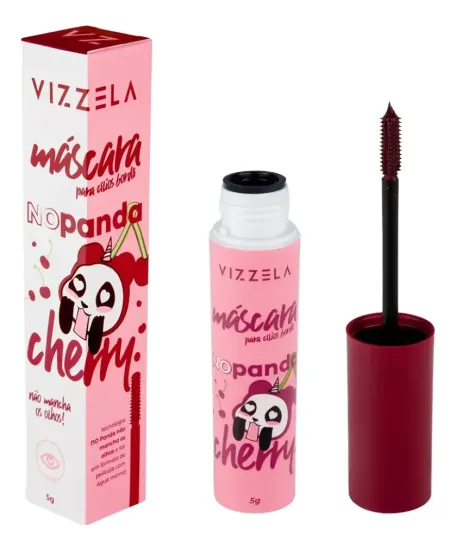 Máscara de Cílios No Panda Cherry - Bordô Vizzela